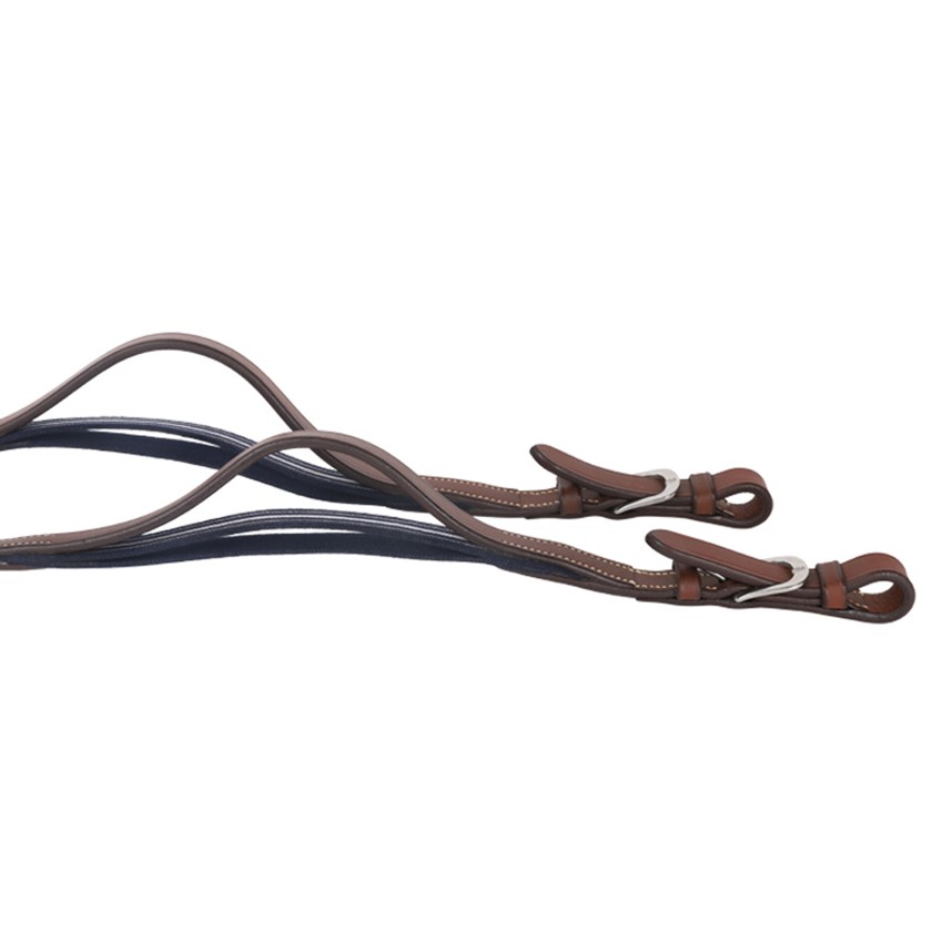 Precision rubber reins with elastic