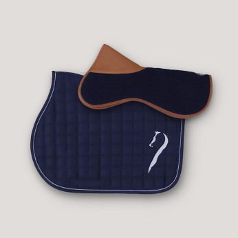 Saddle pad and half pad set