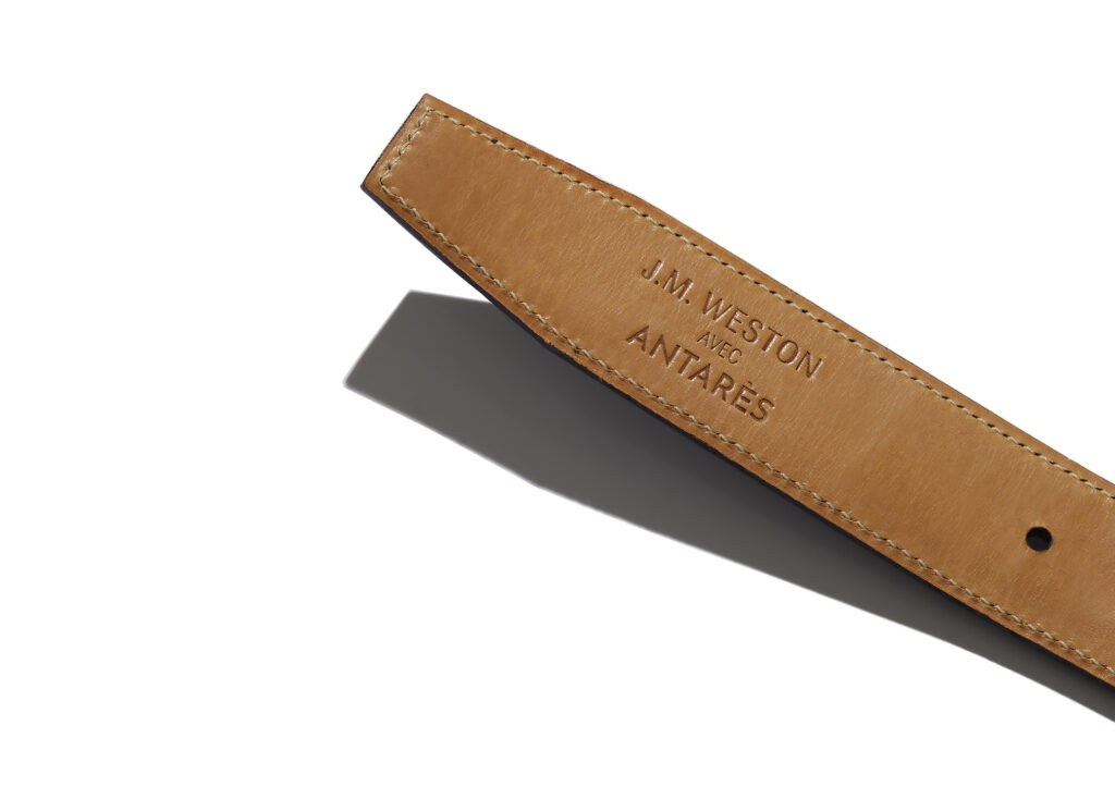 J.M. Weston Antarès Sellier leather belt