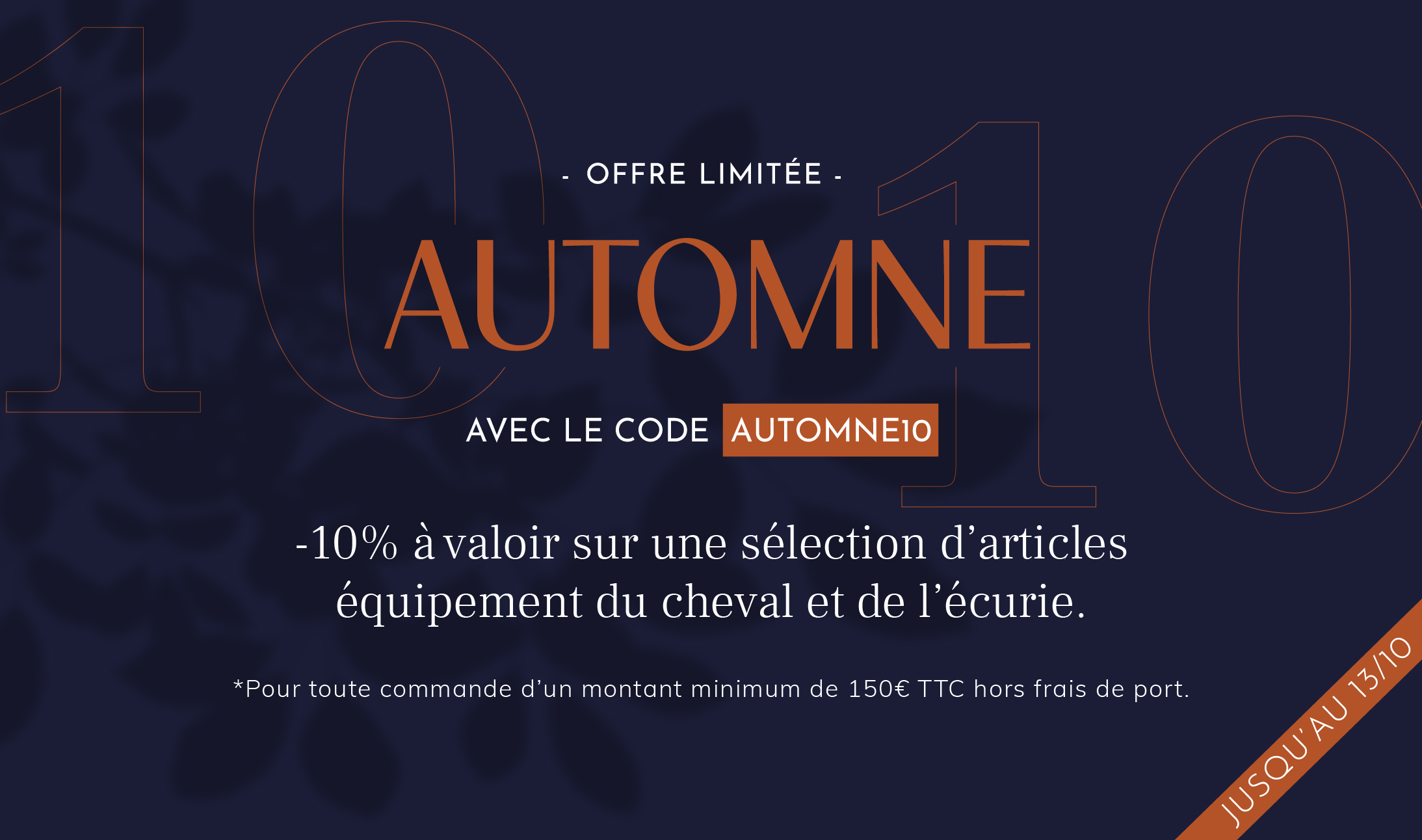 Offre Automne 2024 - équipement du cheval et de l'écurie